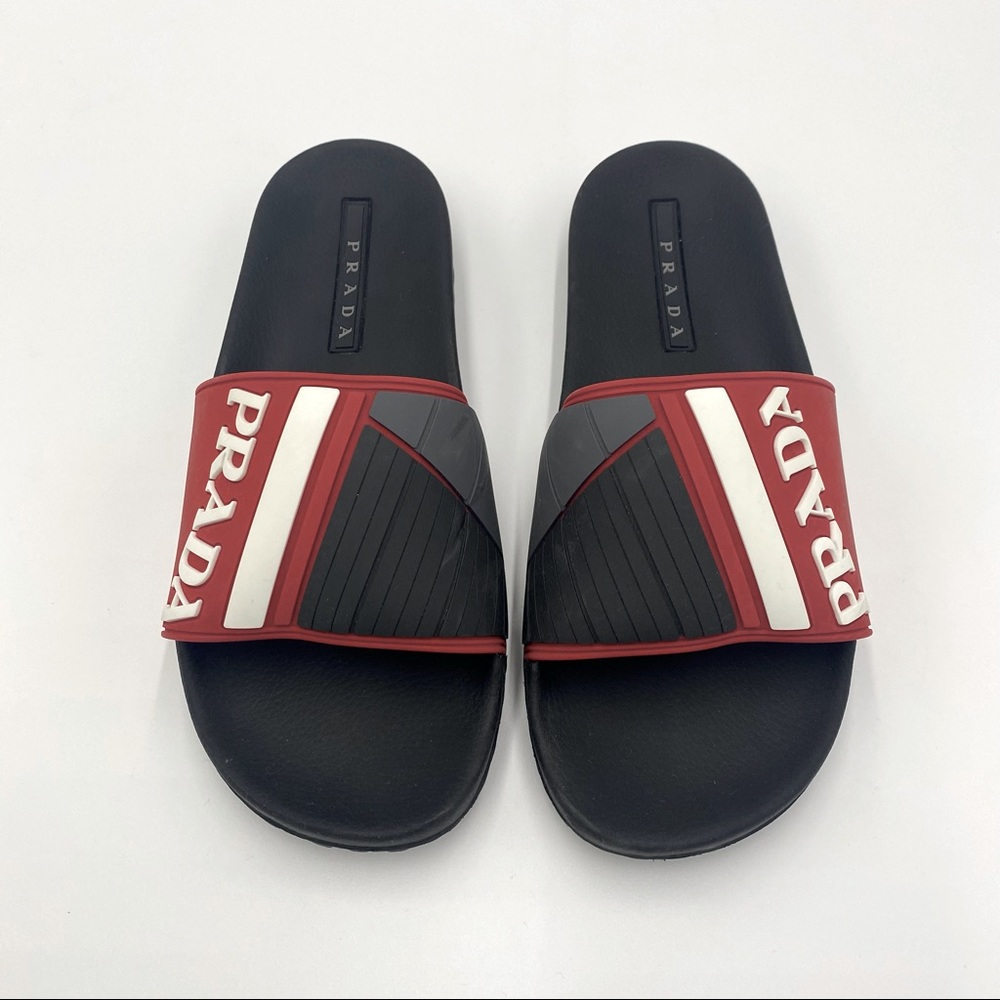 Men’s Prada slides. Pre-loved. Size 9.